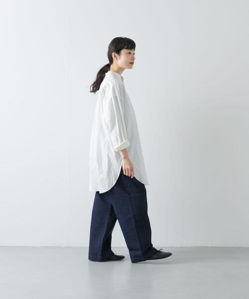 かぐれ ブラウス シャツ コットンチュニックシャツ レディース