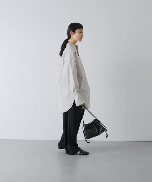 かぐれ ブラウス シャツ コットンチュニックシャツ レディース