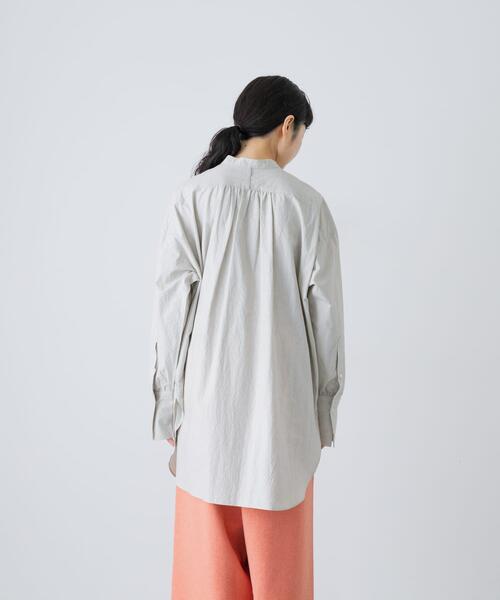 かぐれ ブラウス シャツ コットンチュニックシャツ レディース