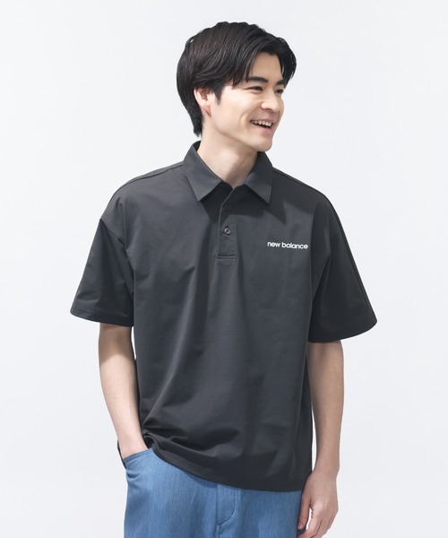 New Balance ブラックポロシャツ New Balance（ニューバランス） ポロシャツ 「New Balance×アルペン