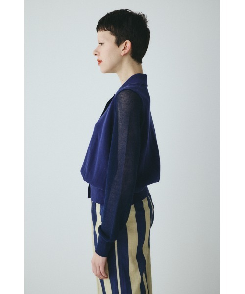 HeRIN.CYE カーディガン Sheer sleeve cardigan シアースリーブ