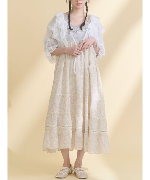 merry jenny ワンピース merry jenny（メリージェニー） ワンピース petit flower sheer switch