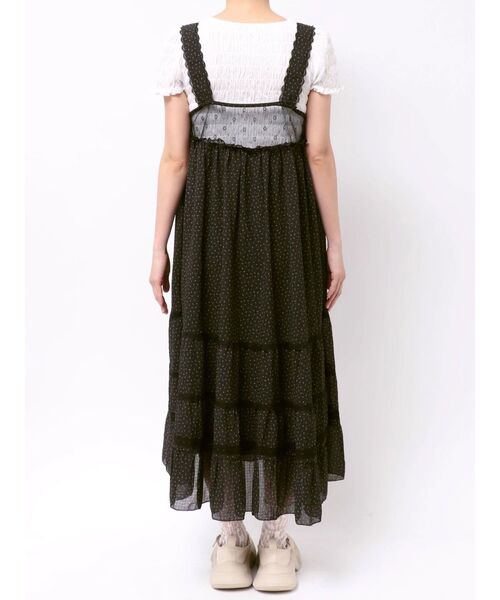 merry jenny（メリージェニー） ワンピース petit flower sheer switch