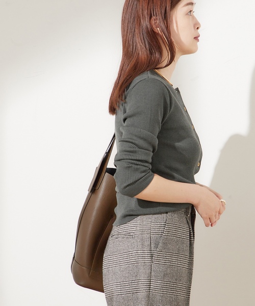 「journal standard L'essage」 ニットカーディガン - グレー レディース_画像8