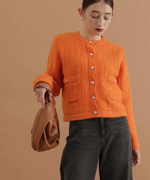 【新品】NATURAL BEAUTY BASIC 起毛ニットカーディガン NATURAL BEAUTY BASIC（ナチュラルビューティーベーシック）の