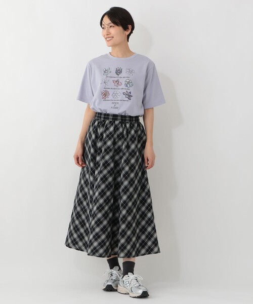 Afternoon Tea（アフタヌーンティー） tシャツ パッチワーク刺繍T 