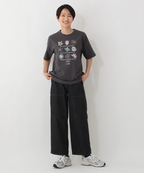 Afternoon Tea（アフタヌーンティー） tシャツ 半袖 パッチワーク刺繍T