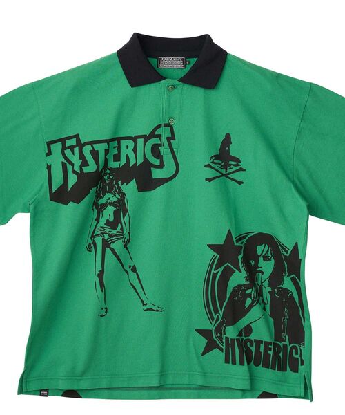HYSTERIC GLAMOUR（ヒステリックグラマー） ポロシャツ METAL GUID