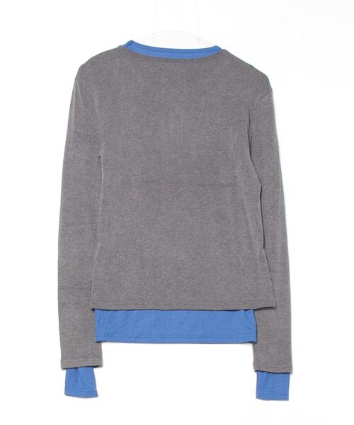 「CAROLINA GLASER」 長袖カットソー「maiコラボ」 ONE SIZE グレー レディース_画像2
