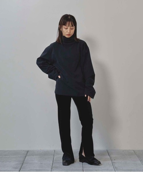 「TODAYFUL」 イージーパンツ 36inch ブラック レディースの画像