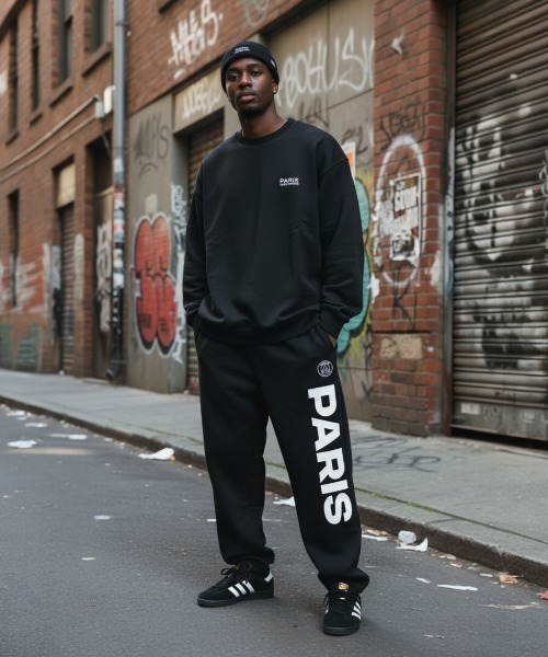 PARIS SAINT-GERMAIN」 セットアップ X-LARGE ブラック系その他 メンズ