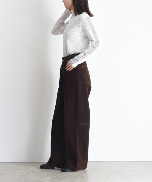 「Eimee Law」 長袖カットソー FREE チャコールグレー レディース_画像2