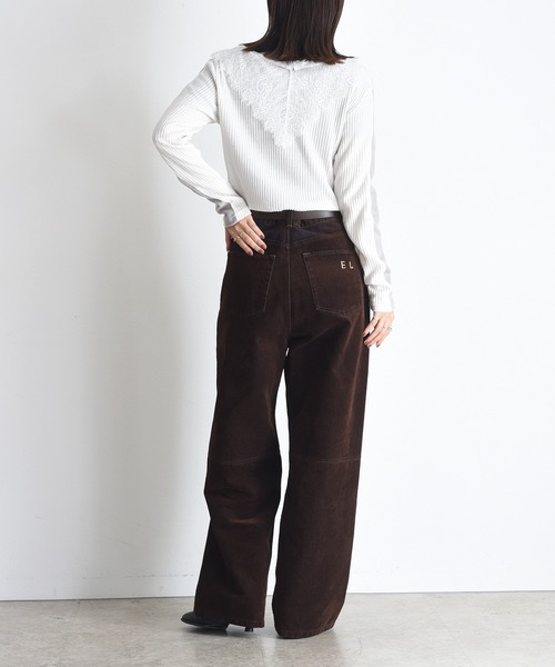 「Eimee Law」 長袖カットソー FREE チャコールグレー レディース_画像3