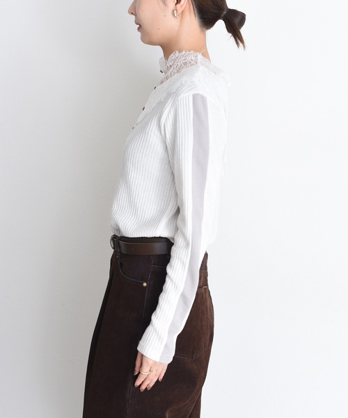 「Eimee Law」 長袖カットソー FREE チャコールグレー レディース_画像7