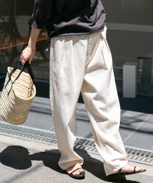 「FORK&SPOON」 デニムパンツ 1 ブラック レディース_画像9