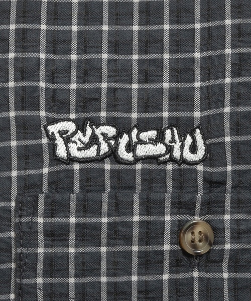 「Perushu」 長袖シャツ MEDIUM ブラウン メンズ_画像4