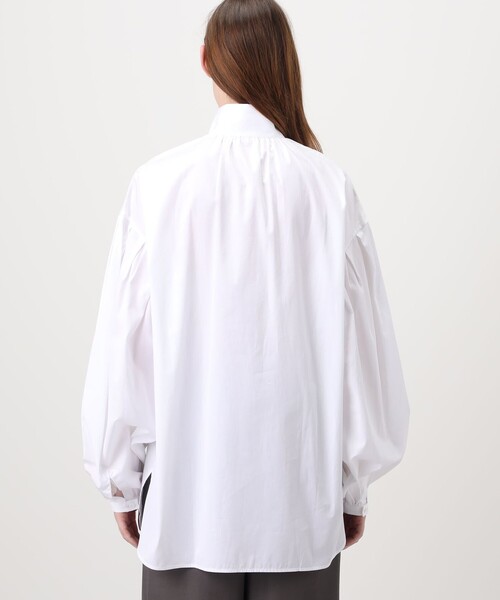 ブラウス シャツ BOURRIENNE SHIRT スタンドカラーシャツ レディースの画像