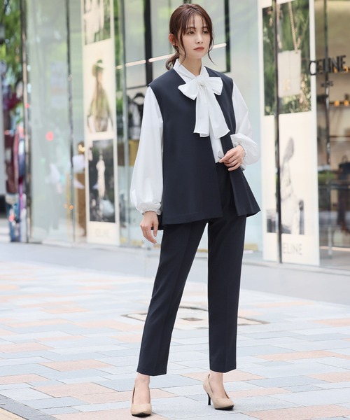 「Flolia」 セットアップ M チャコールグレー レディース_1