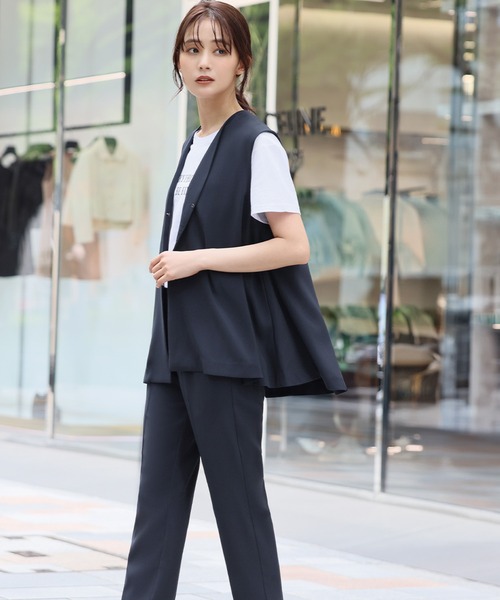 「Flolia」 セットアップ M チャコールグレー レディース_3