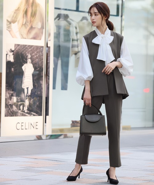 「Flolia」 セットアップ M チャコールグレー レディース_6