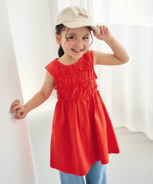 PETIT BATEAU（プチバトー） ワンピース フリルワンピース＆ブルマ