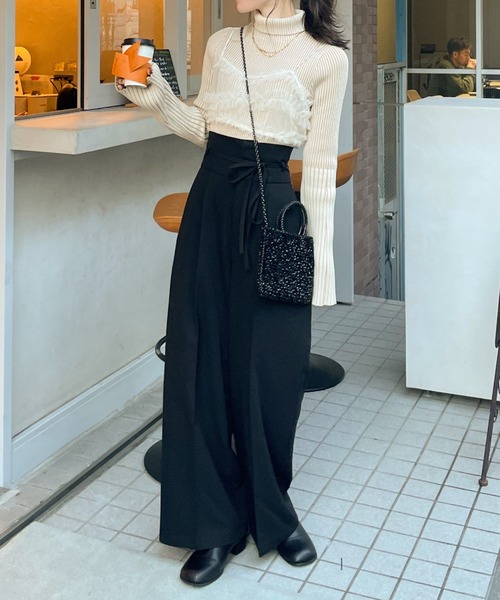 ひなりページ hinari（ヒナリ） パンツ FREE ブラック レディース : ZOZOTOWN Yahoo