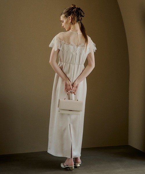 LE'RURE ドレス Fleur lace satin dress : ZOZOTOWN Yahoo!店 - 通販