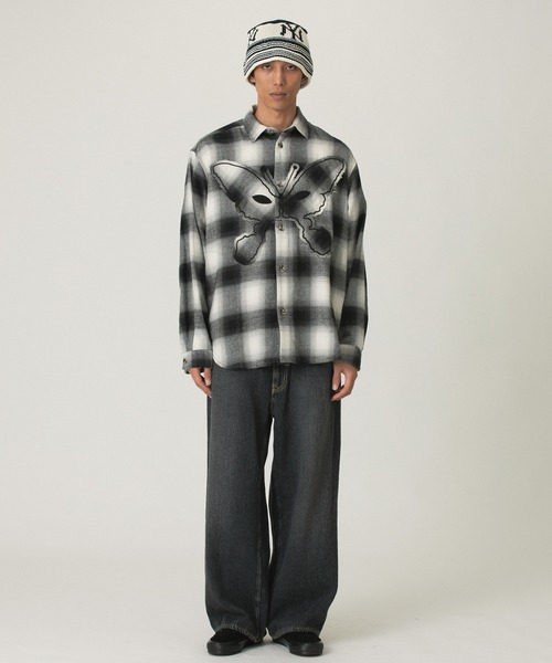 ワイドパンツ ジーンズ FACETASM LOOSE WEAVE DENIM JOO-PT-U08 メンズ レディースの画像