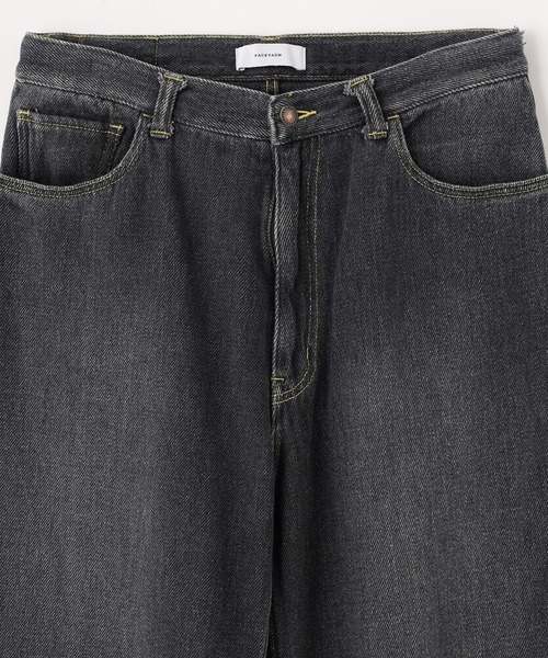 ワイドパンツ ジーンズ FACETASM LOOSE WEAVE DENIM JOO-PT-U08 メンズ レディースの画像