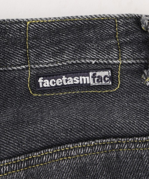 ワイドパンツ ジーンズ FACETASM LOOSE WEAVE DENIM JOO-PT-U08 メンズ レディースの画像