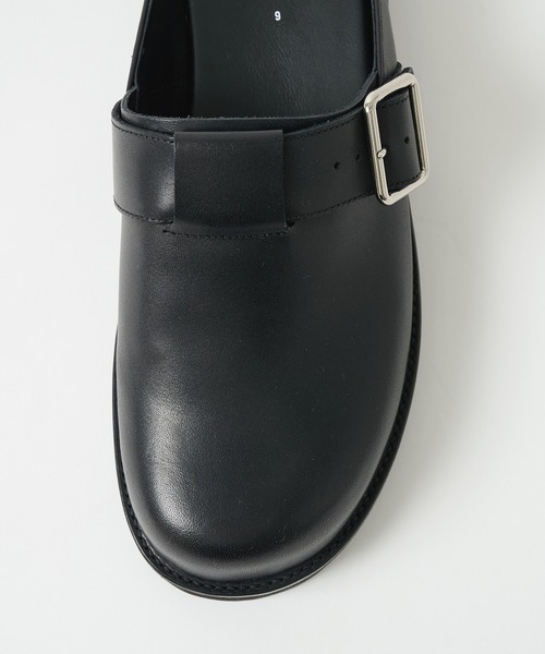 シューズ 「foot the coacher / フットザコーチャー」LEATHER BELT MULE メンズの画像