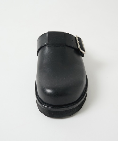 シューズ 「foot the coacher / フットザコーチャー」LEATHER BELT MULE メンズの画像