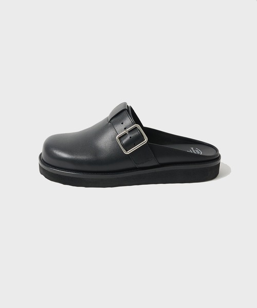 シューズ 「foot the coacher / フットザコーチャー」LEATHER BELT MULE メンズの画像