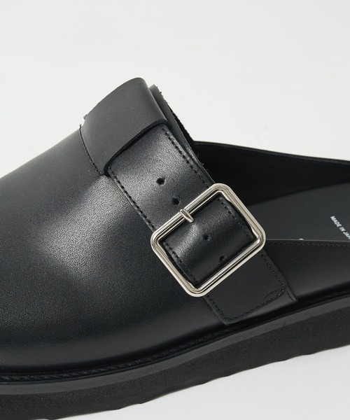 シューズ 「foot the coacher / フットザコーチャー」LEATHER BELT MULE メンズの画像
