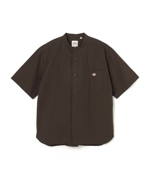 Danton（ダントン） 7分袖シャツ 44 ブラウン メンズ : ZOZOTOWN Yahoo 