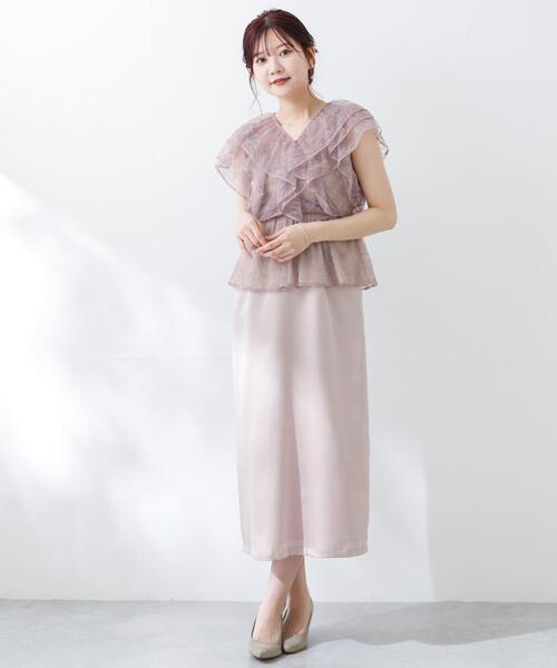 URBAN RESEARCH ROSSO WOMEN」 ノースリーブワンピース 36 ラベンダー