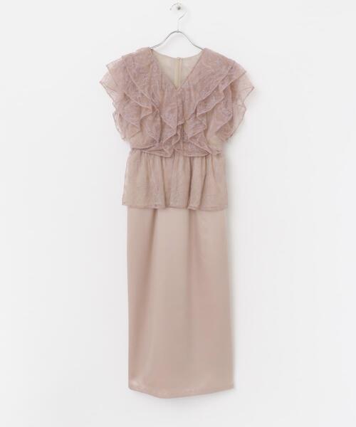 URBAN RESEARCH ROSSO WOMEN」 ノースリーブワンピース 36 ラベンダー