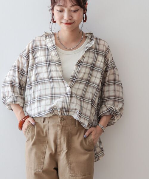 「AMERICAN HOLIC」 長袖シャツ M ブラック系その他3 レディース_画像4