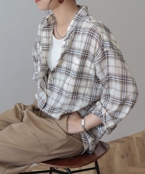 「AMERICAN HOLIC」 長袖シャツ M ブラック系その他3 レディース_画像6