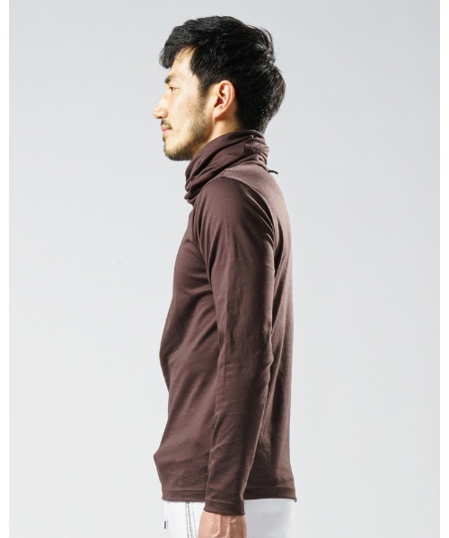 「wjk」 長袖Tシャツ SMALL ダークブラウン メンズ_画像8
