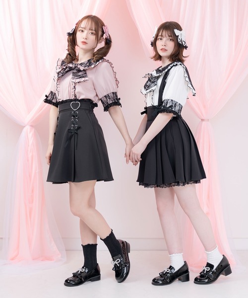 「DearMyLove」 7分袖ブラウス LARGE ブラック レディース_画像3