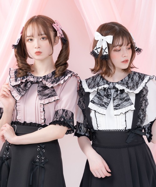 「DearMyLove」 7分袖ブラウス LARGE ブラック レディース_画像5