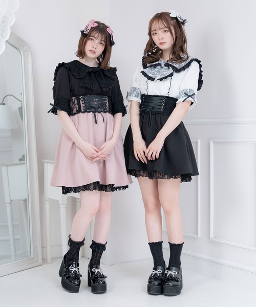 「DearMyLove」 7分袖ブラウス LARGE ブラック レディース_画像7