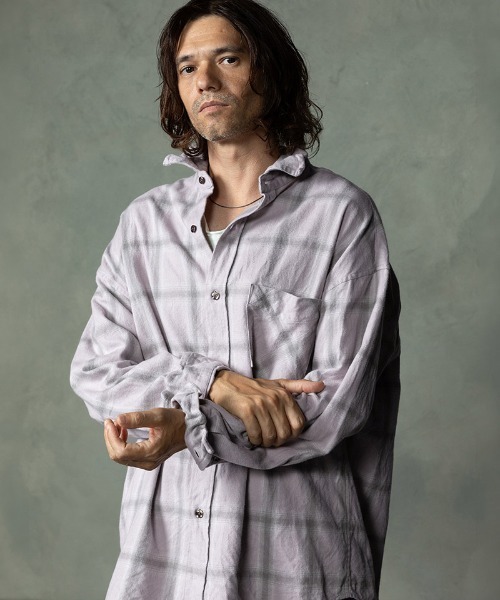 シャツ EGO TRIPPING（エゴトリッピング） シャツ ms6586-HAZE FLANNEL SHIRTS