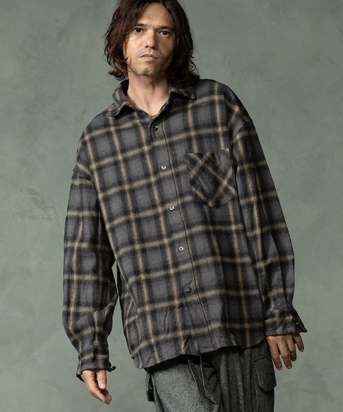 EGO TRIPPING（エゴトリッピング） シャツ ms6586-HAZE FLANNEL SHIRTS