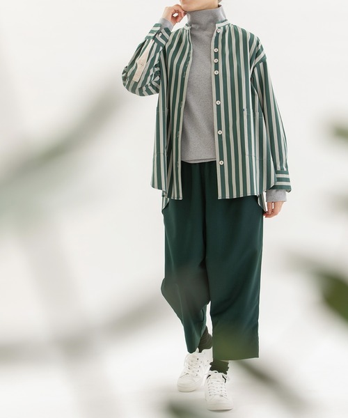 「nop de nod」 イージーパンツ M ダークグレー レディース_画像2