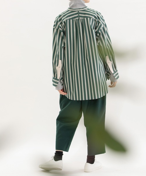 「nop de nod」 イージーパンツ M ダークグレー レディース_画像3