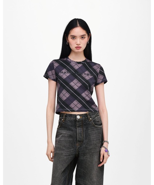 MARC JACOBS（マーク・ジェイコブス） tシャツ 半袖 RUNWAY PLAID LOGO 