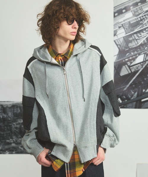 MAISON SPECIAL（メゾンスペシャル） パーカー 「UNISEX」異素材