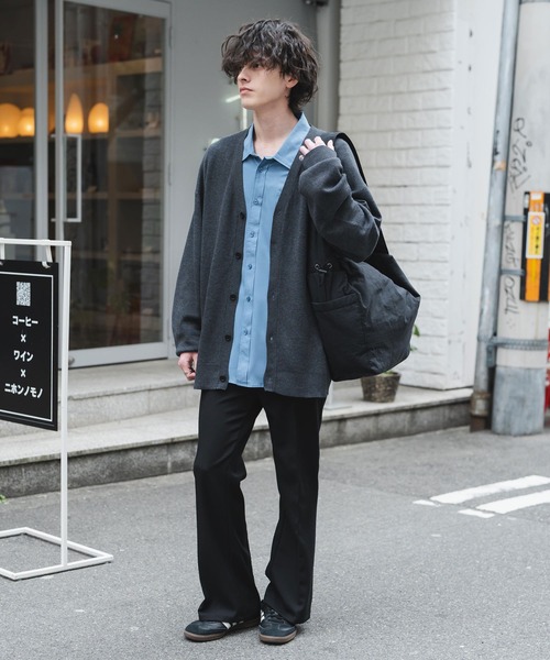 MARQUIS マルキース ラムレザー パンツ サイズXL-XXL相当 黒 Rocky Monroe（ロッキーモンロー） スラックス TRストレッチ センター